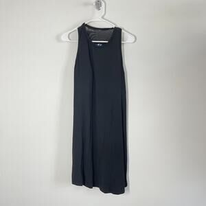 SHEBIRD The Sheila Shift Shelf Bra Dress Women US 6 36 C Sleeveless Black Gym